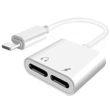 2 in 1 adapter for audio and charging