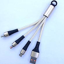 3 in 1 cable short fast charge